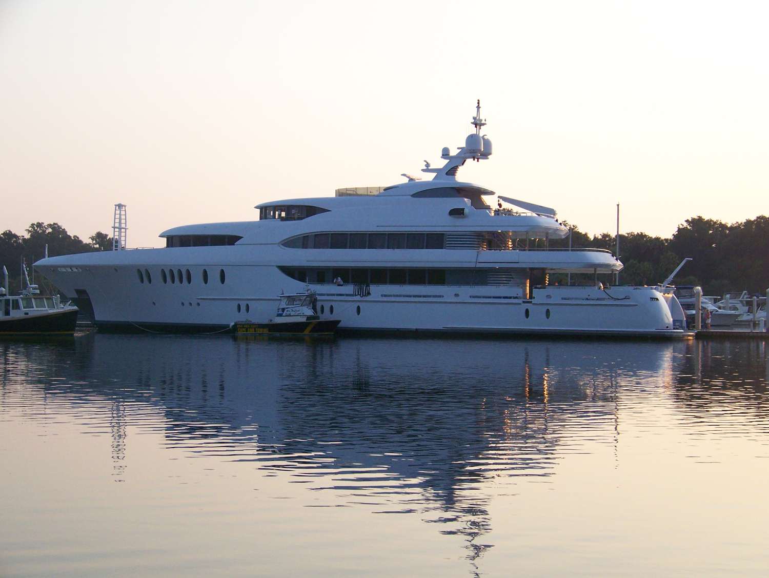 Like Sieves In the Night Newcastle Marine Launches MegaYacht from
